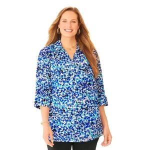 Catherine's The Timeless Peasant Blouse‎ Top Size 1X